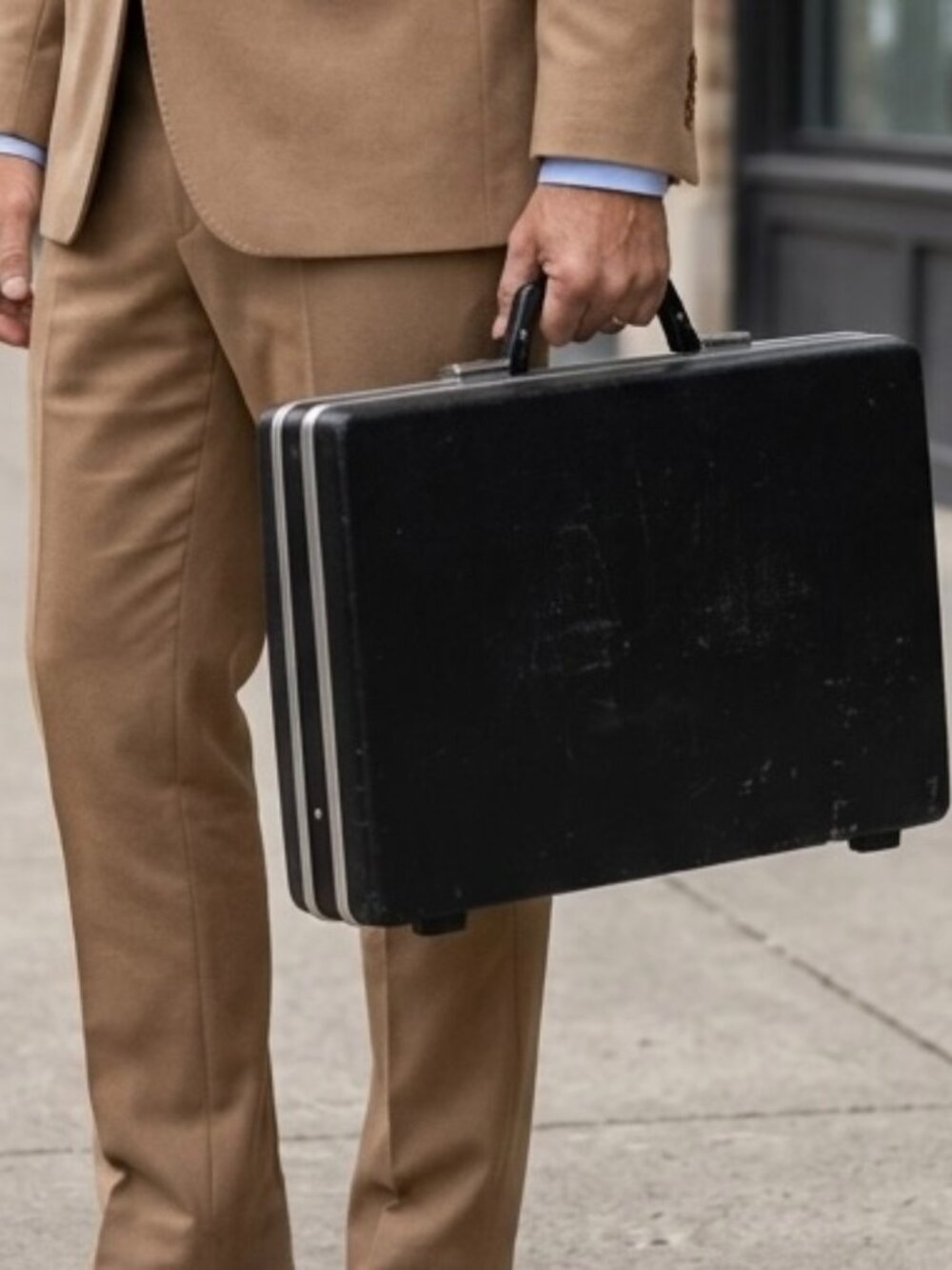 Vintage Samsonite Briefcase black hard-shell laptop  Attaché case